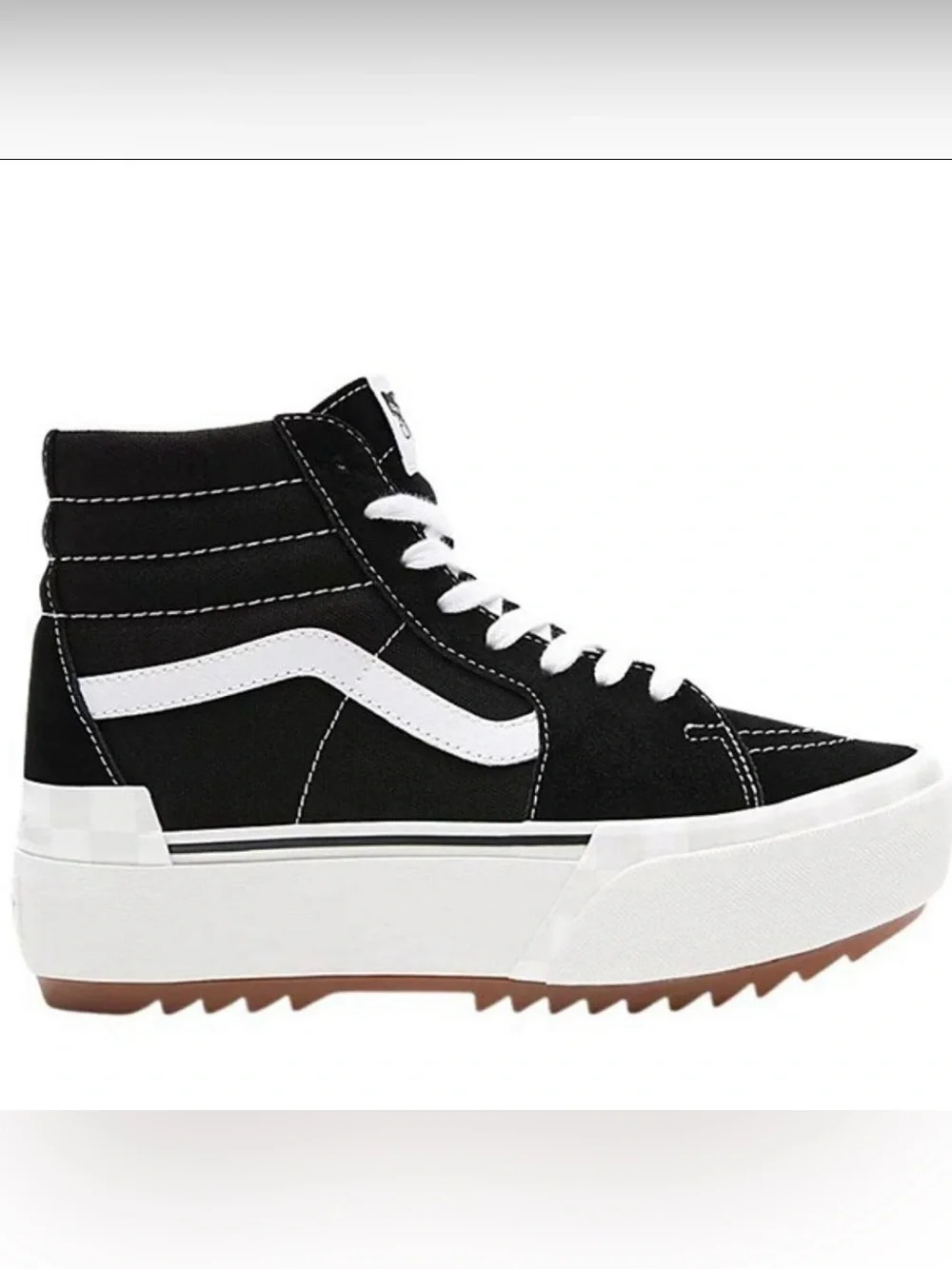 VANS sk8 hi stacked platform size 7
